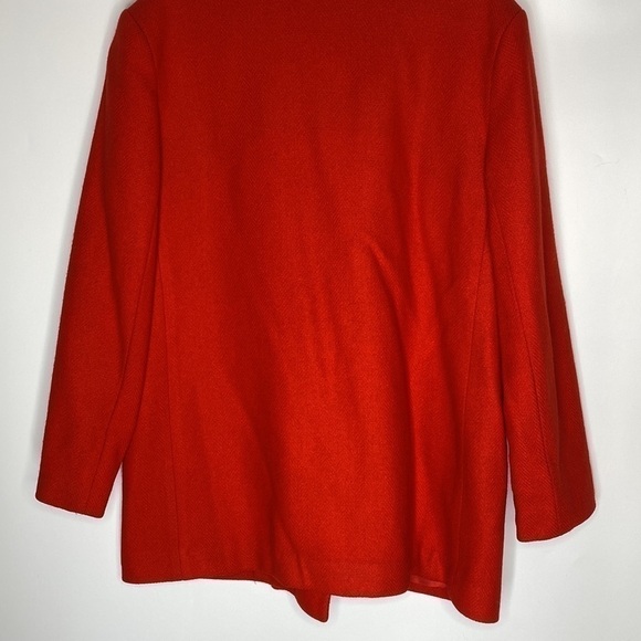 Vintage Stephen Douglas Wool Blazer Red Pure Wool Button Blazer Jacket M/L - Picture 6 of 9
